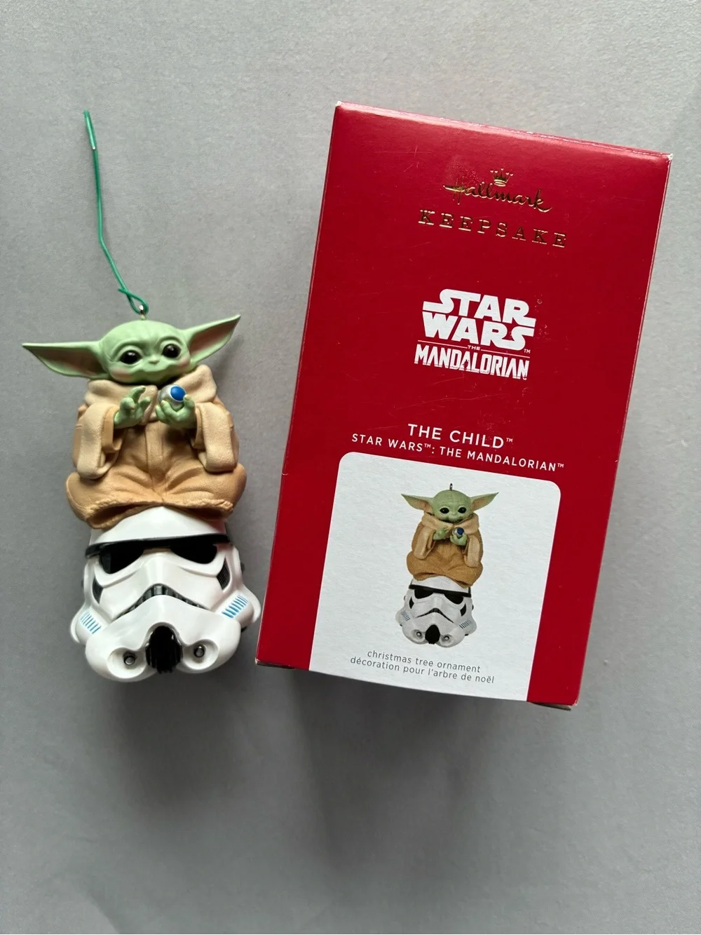 2021 Hallmark Keepsake The Child Grogu Stormtrooper Star Wars Ornament Box